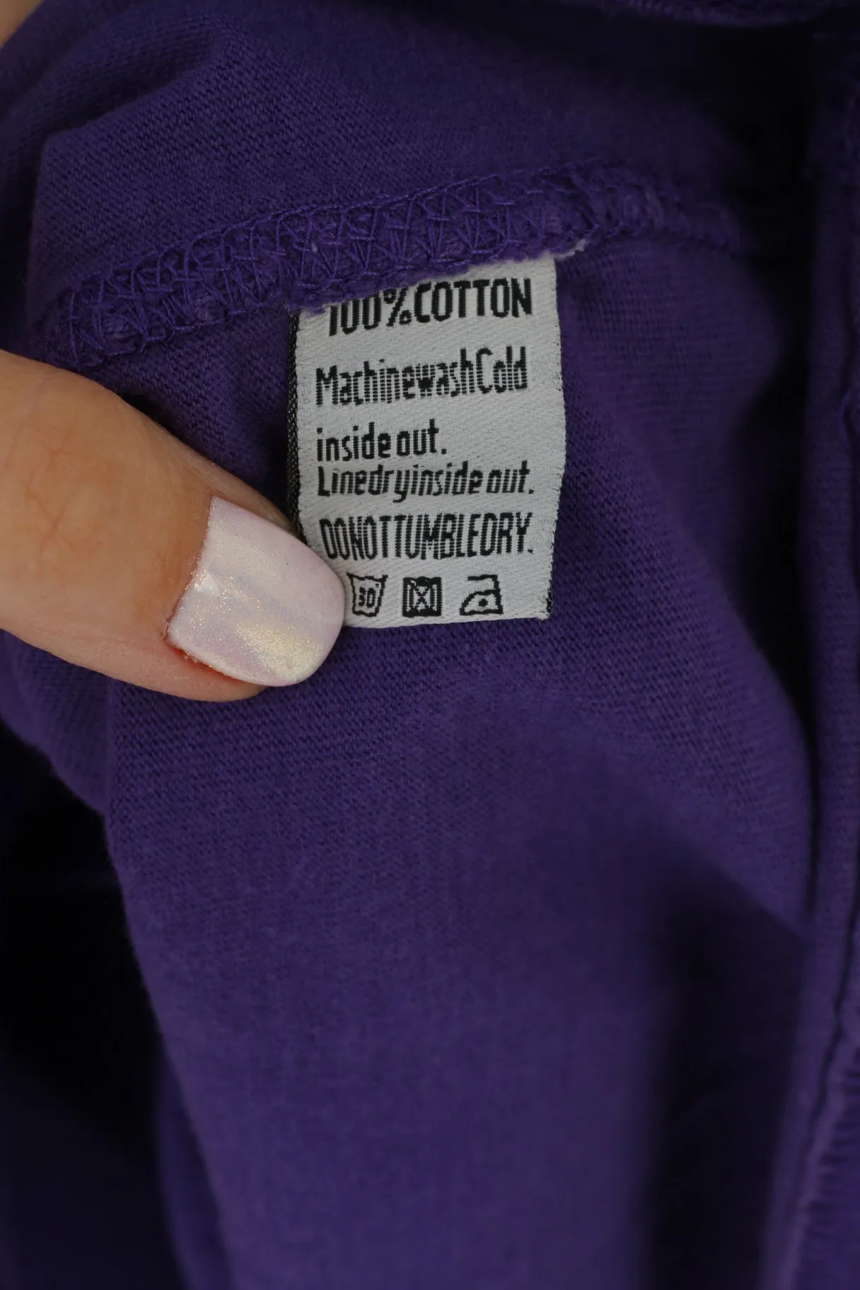Superdry Mens M T-Shirt Purple Cotton Graphic #3 Slim Fit Top