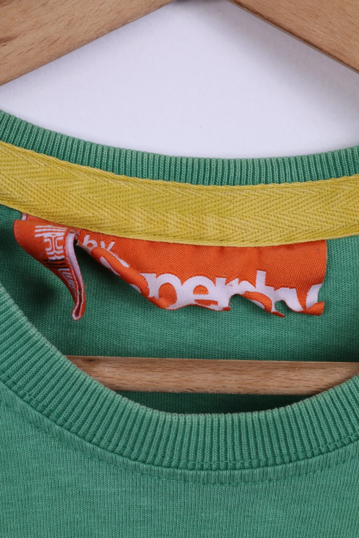 Superdry Mens SM T-Shirt Green Cotton Tokyo Shirt Top