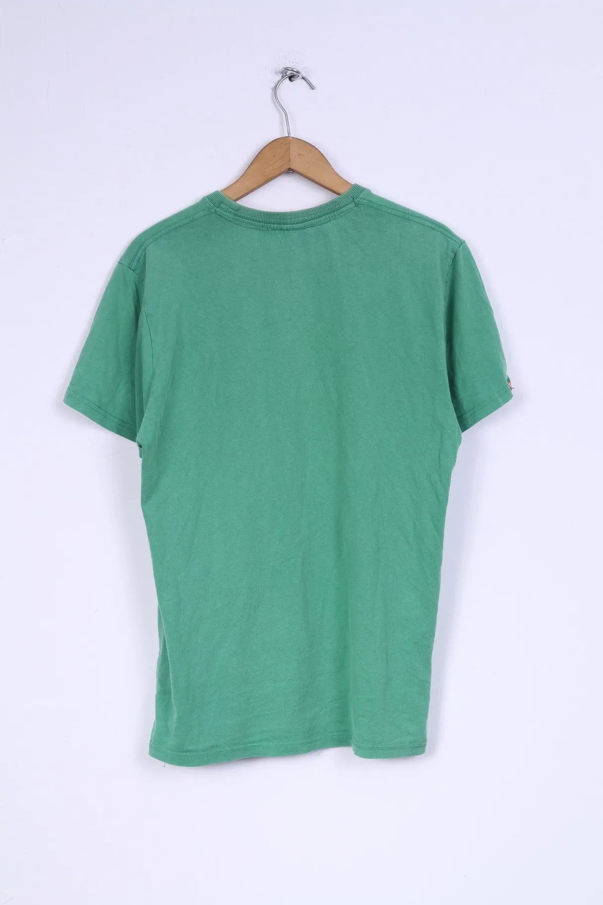 Superdry Mens SM T-Shirt Green Cotton Tokyo Shirt Top