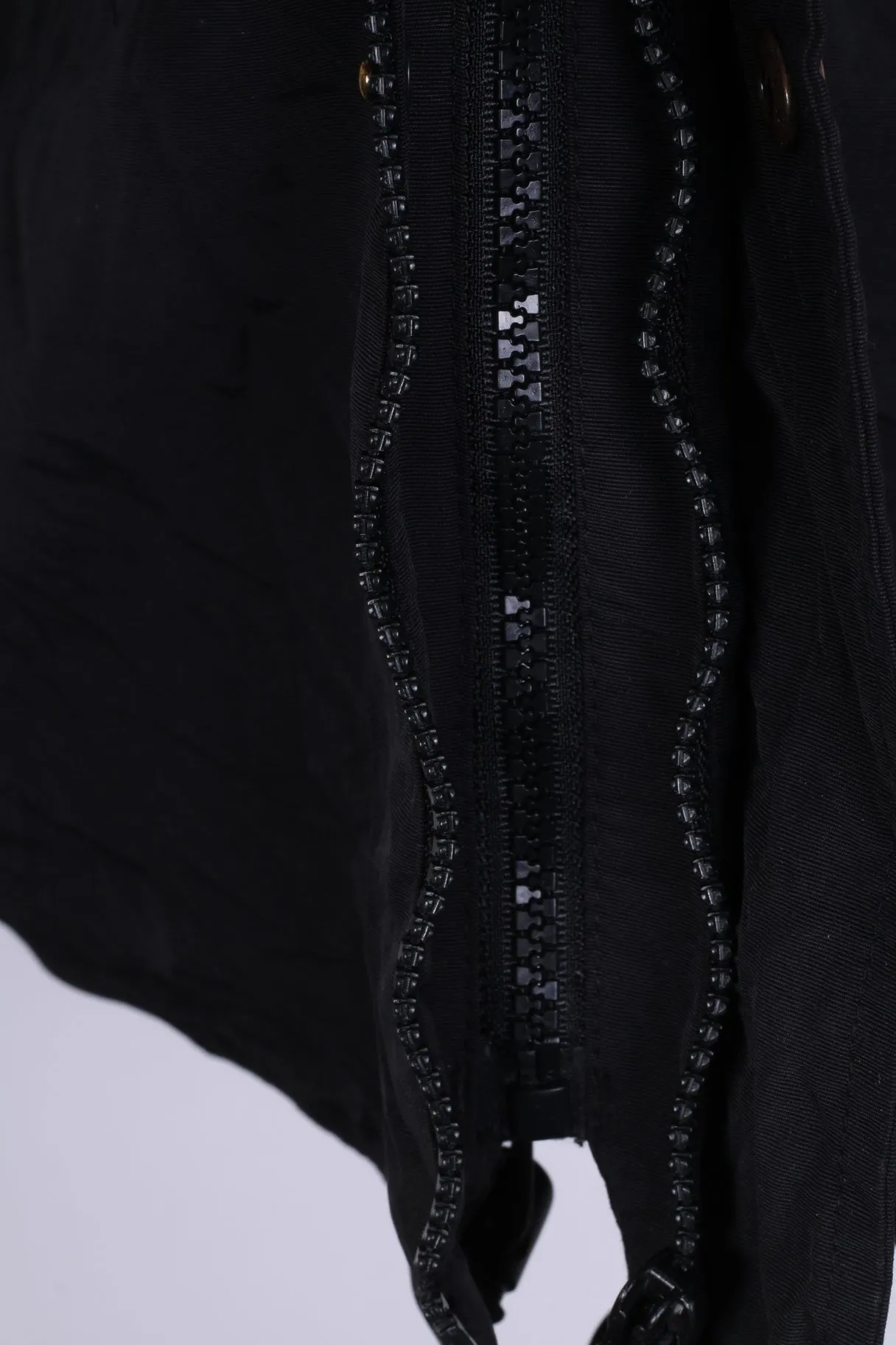 Switcher Mens XL Jacket Full Zipper Nylon Waterproof Black Hood