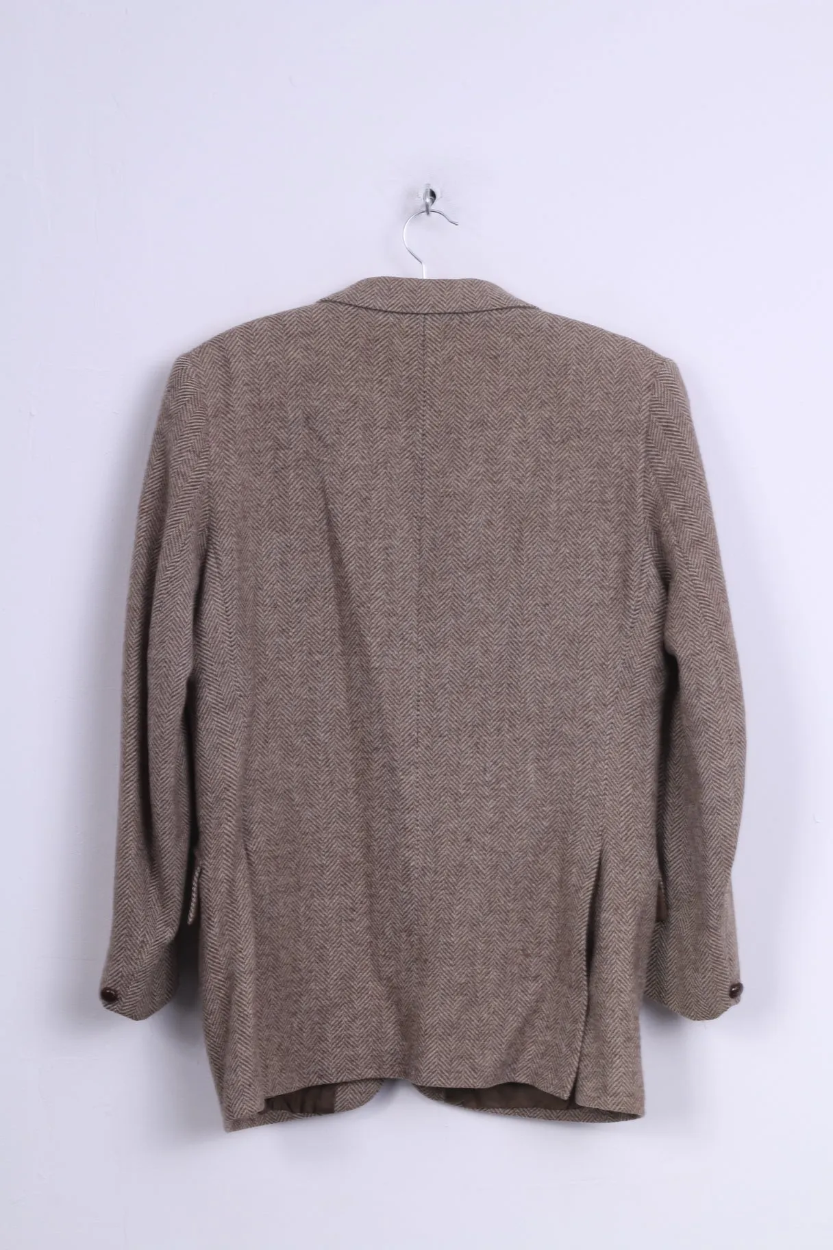 Tailored in England by Haighton of Nantwich Mens 40'' Blazer Single Breasted Wool Herringbone