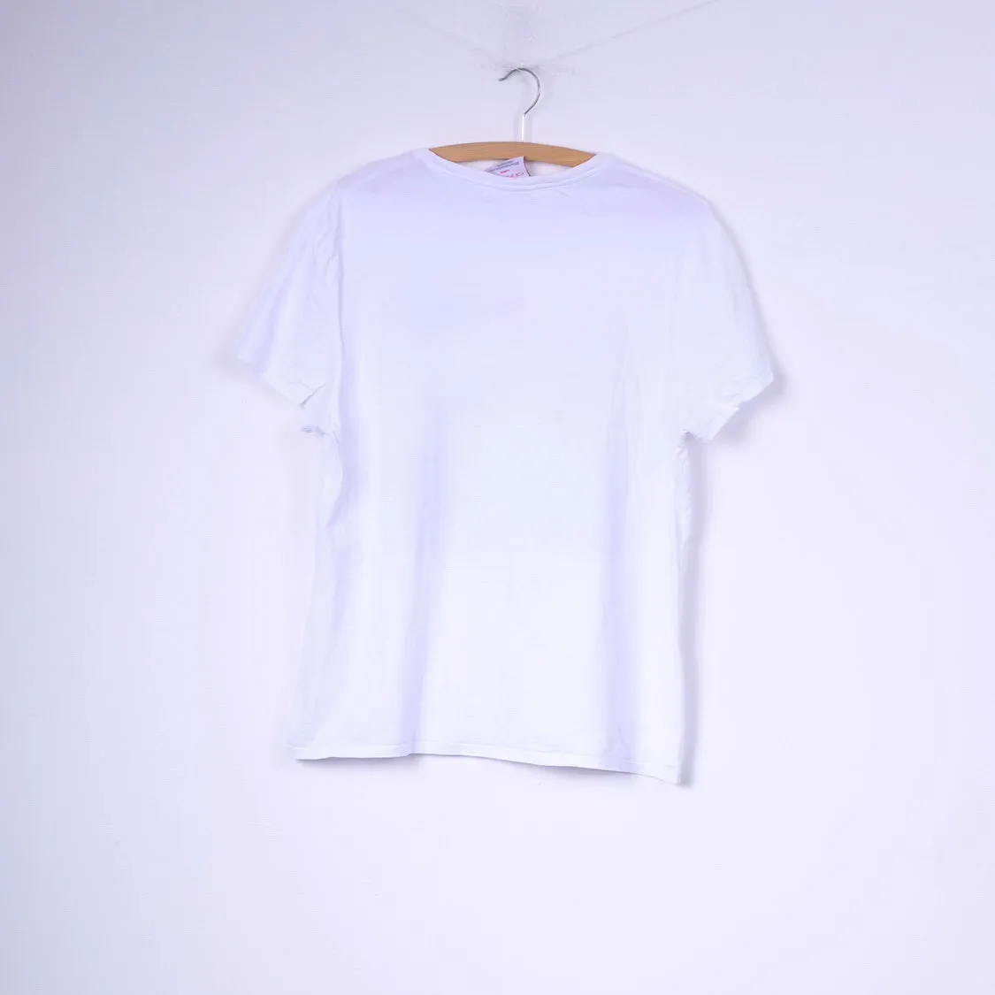The Beckhams For Sport Relief Mens L (M) T-Shirt White Cotton Crew Neck Top
