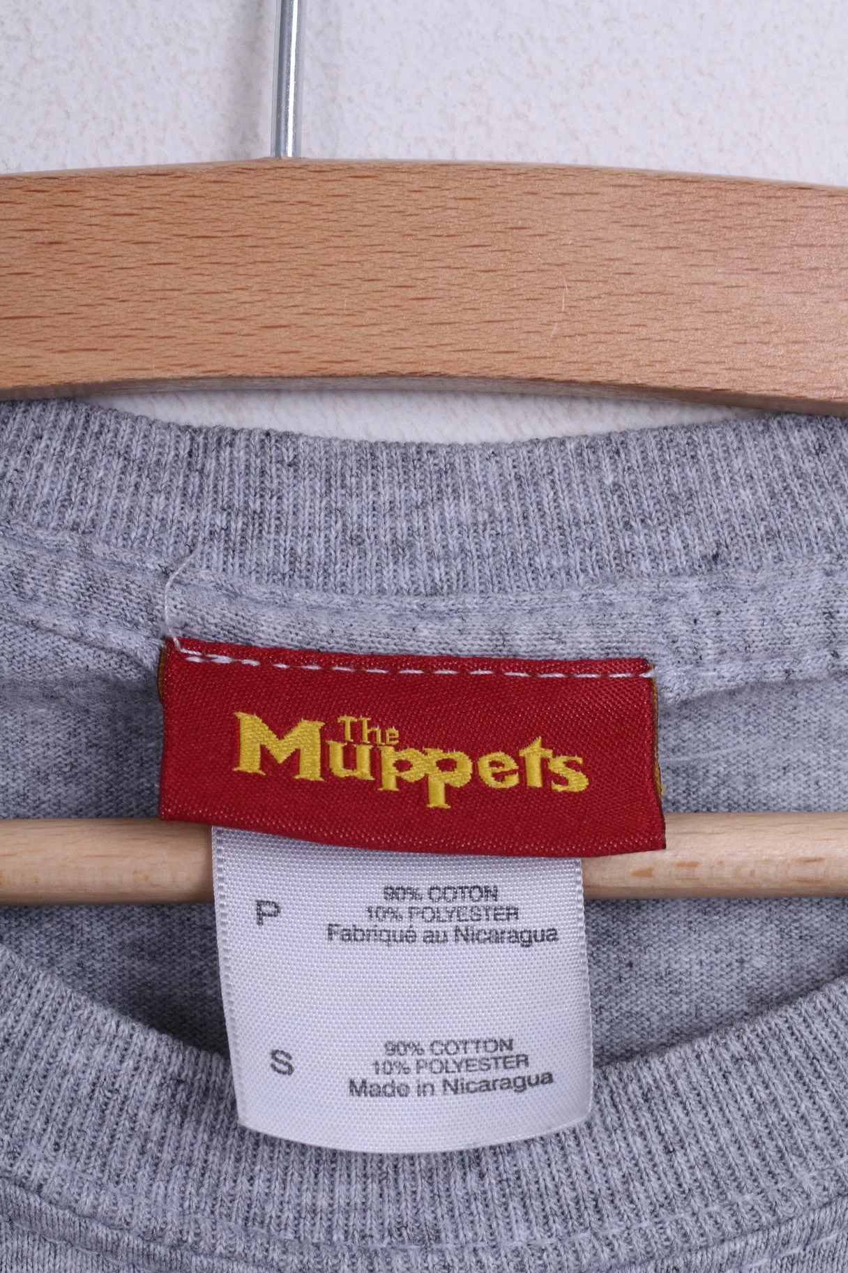 The Muppets Mens S T-Shirt Top Crew Neck Grey Im An Animal Cotton