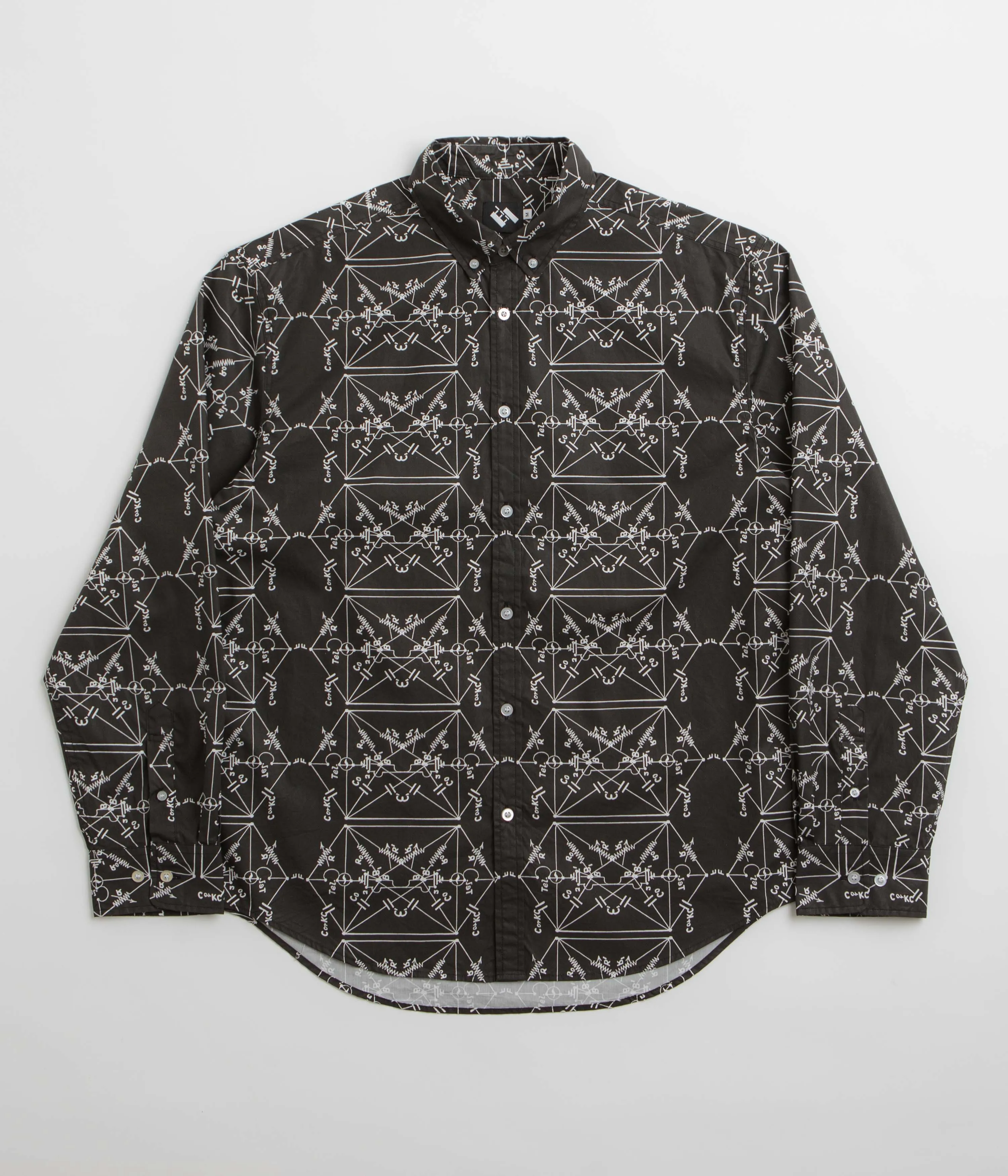 The Trilogy Tapes Envelopes All Over Print Shirt - Black