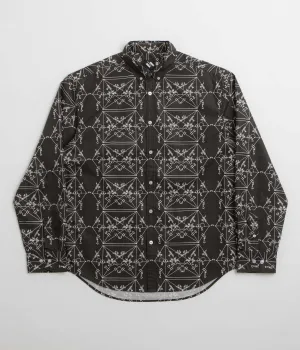 The Trilogy Tapes Envelopes All Over Print Shirt - Black