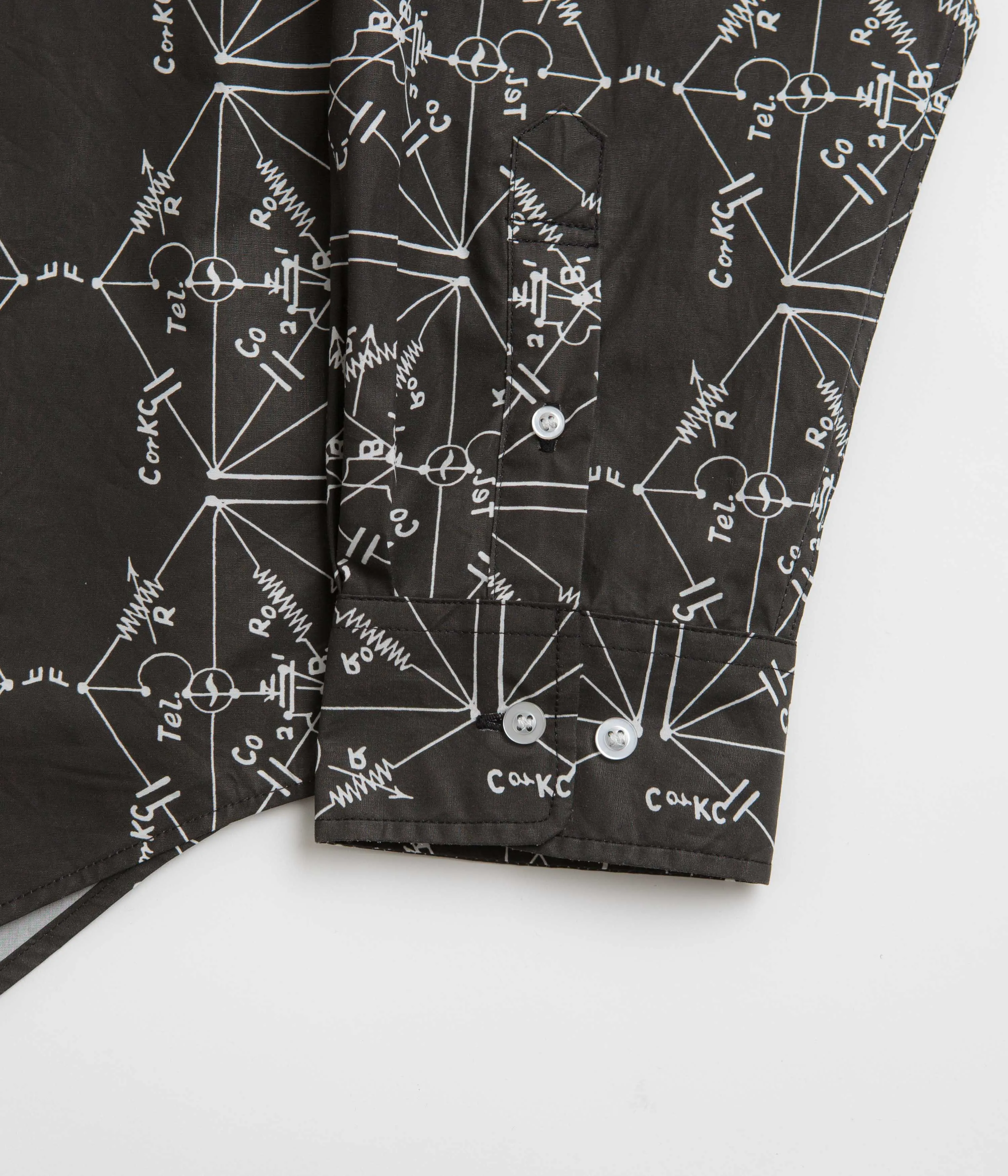 The Trilogy Tapes Envelopes All Over Print Shirt - Black
