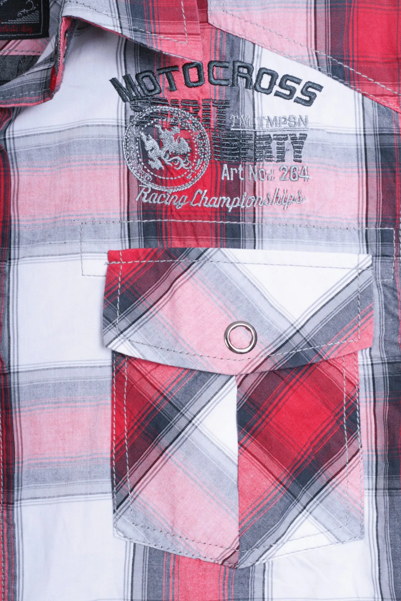 Tom Tompson Mens S Casual Shirt Check Motocross Cotton
