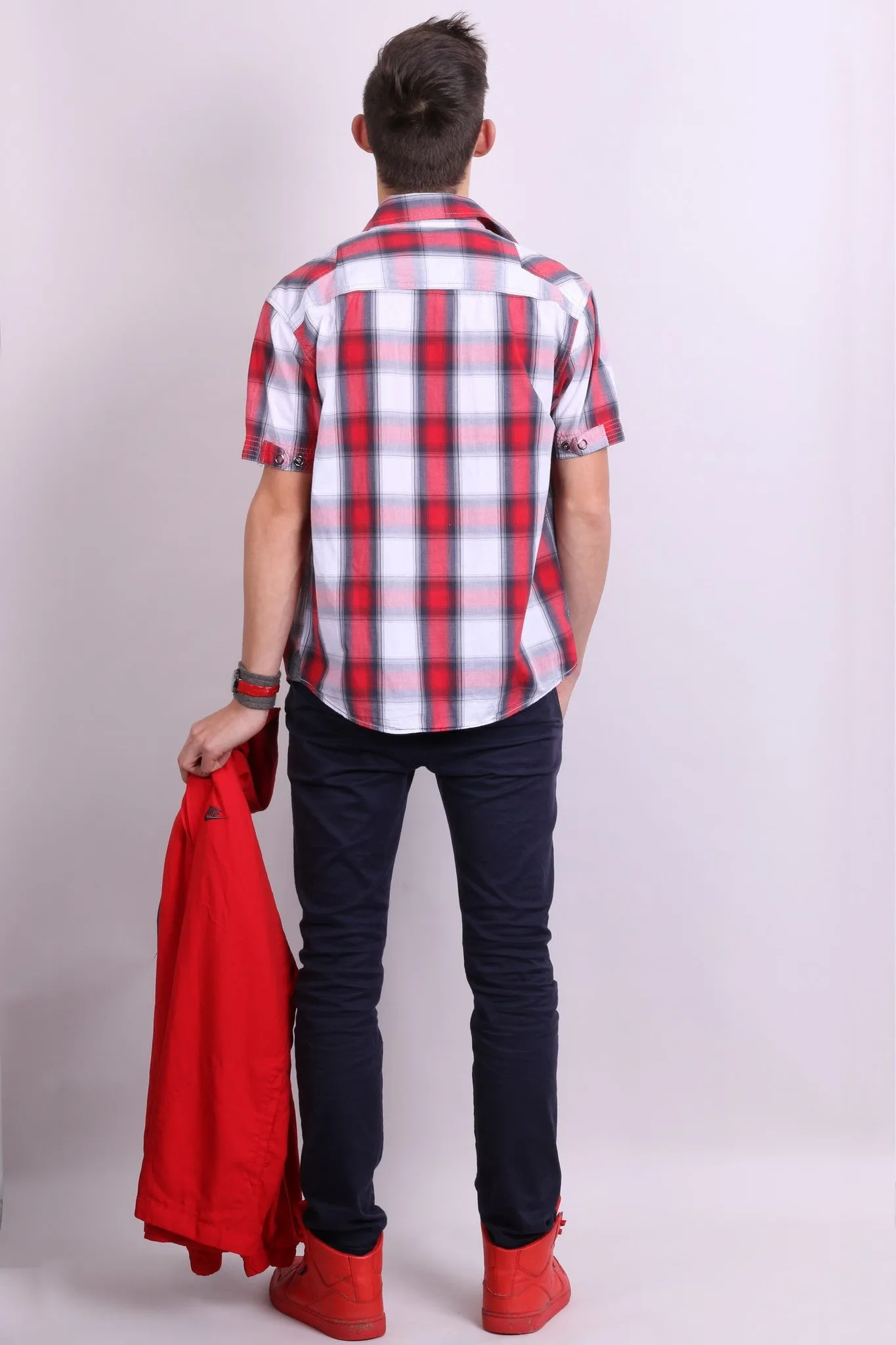Tom Tompson Mens S Casual Shirt Check Motocross Cotton