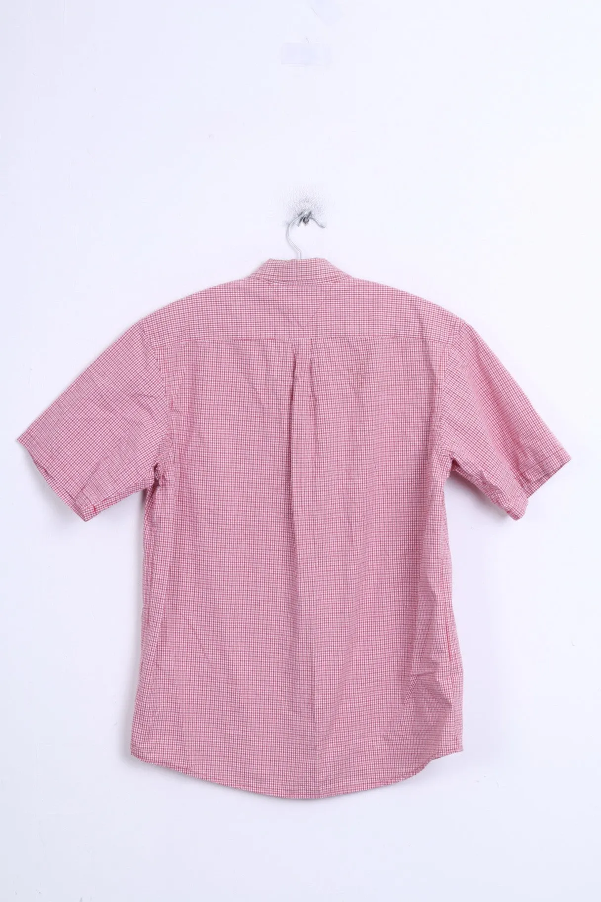 Tommy Hilfiger Mens XL Casual Shirt White Check Button Down Collar