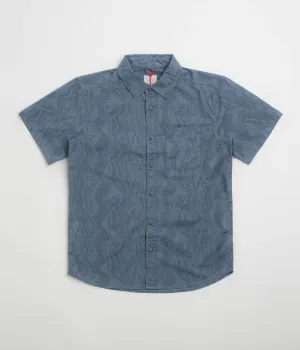 Topo Designs Dirt Desert Short Sleeve Shirt - Stone Blue River Bed