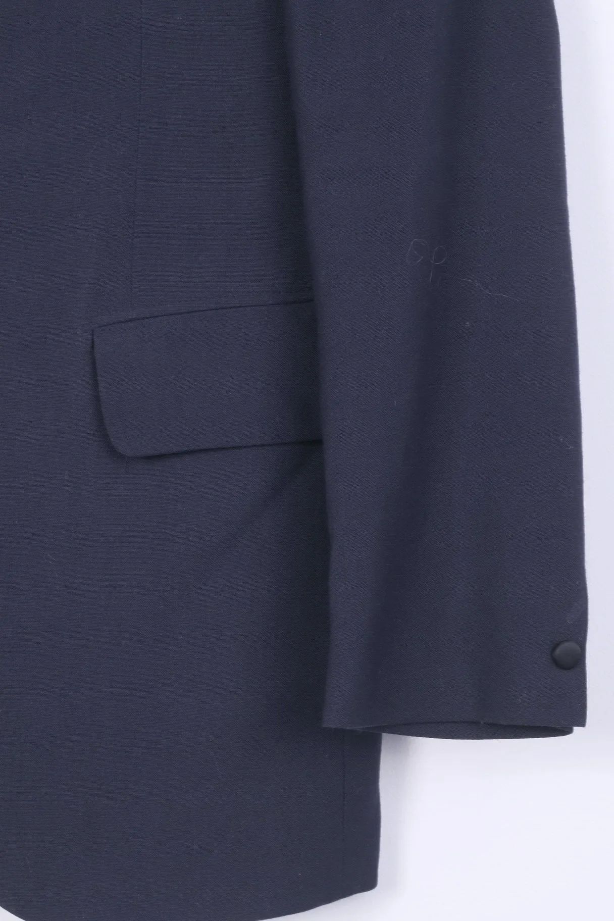Treviera GRUDES Mens S Blazer Navy Suit Top Single Breasted Wool Blend