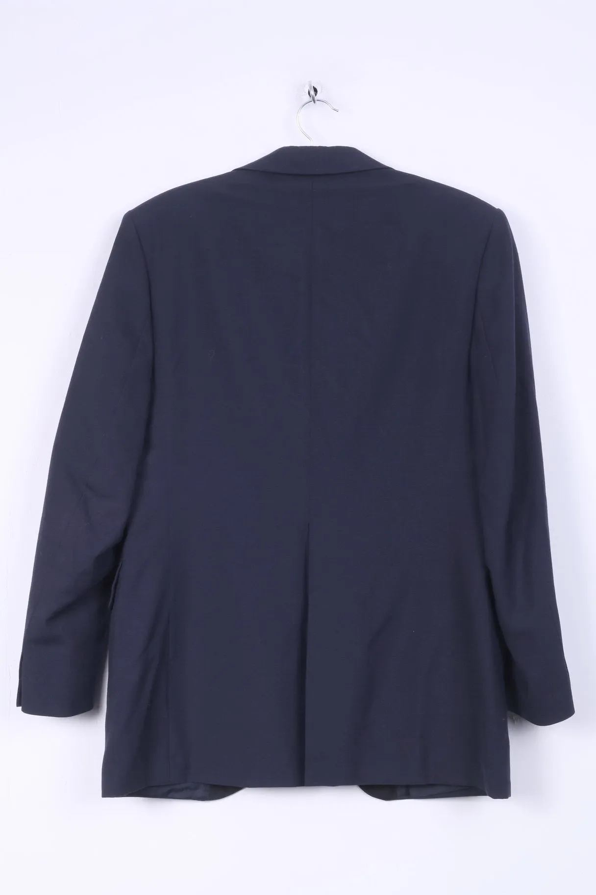 Treviera GRUDES Mens S Blazer Navy Suit Top Single Breasted Wool Blend