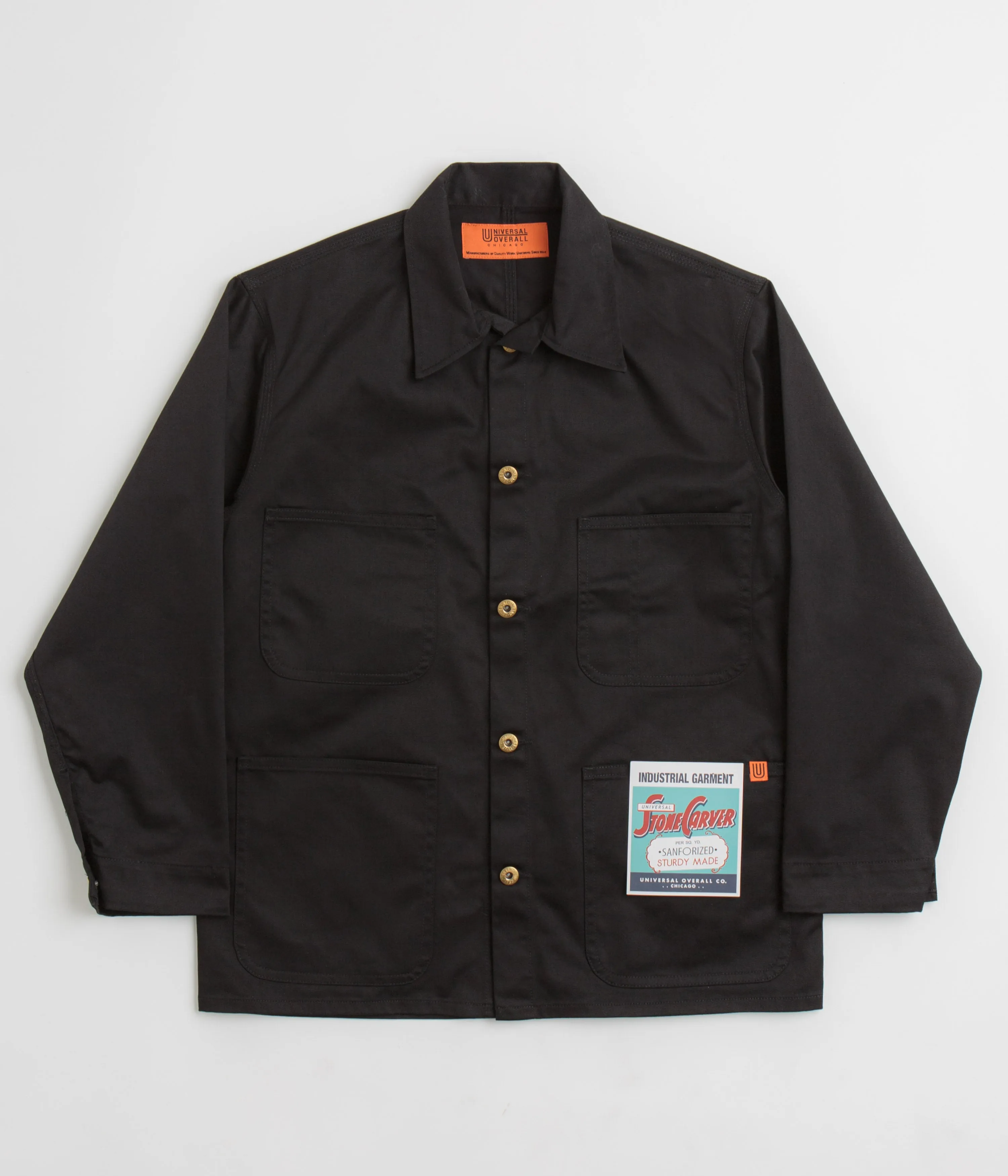 Universal Overall Classic Coverall Jacket - Black