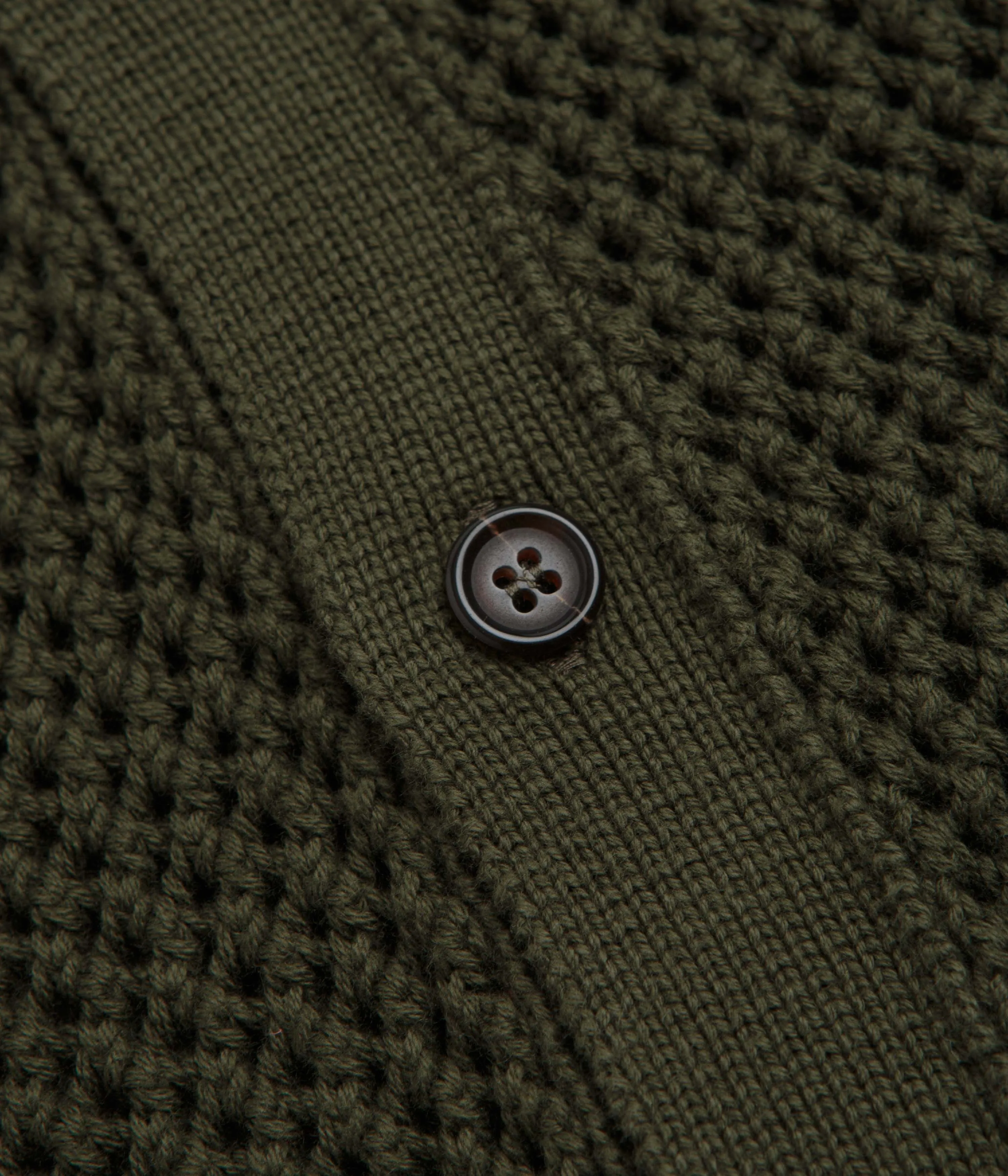Universal Works Knit Short Sleeve Shirt - Olive