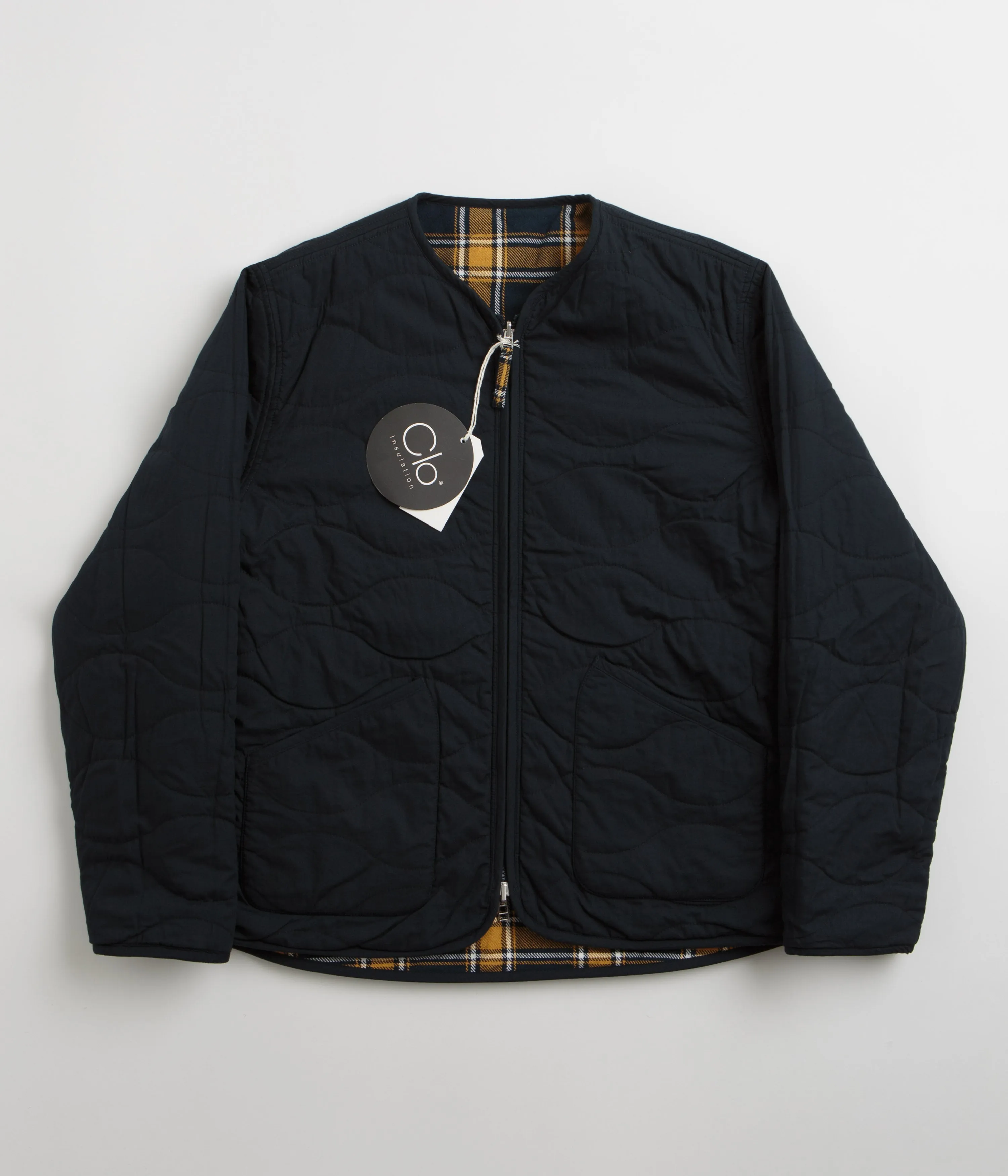 Universal Works Reversible Military Liner Jacket - Yellow / Navy