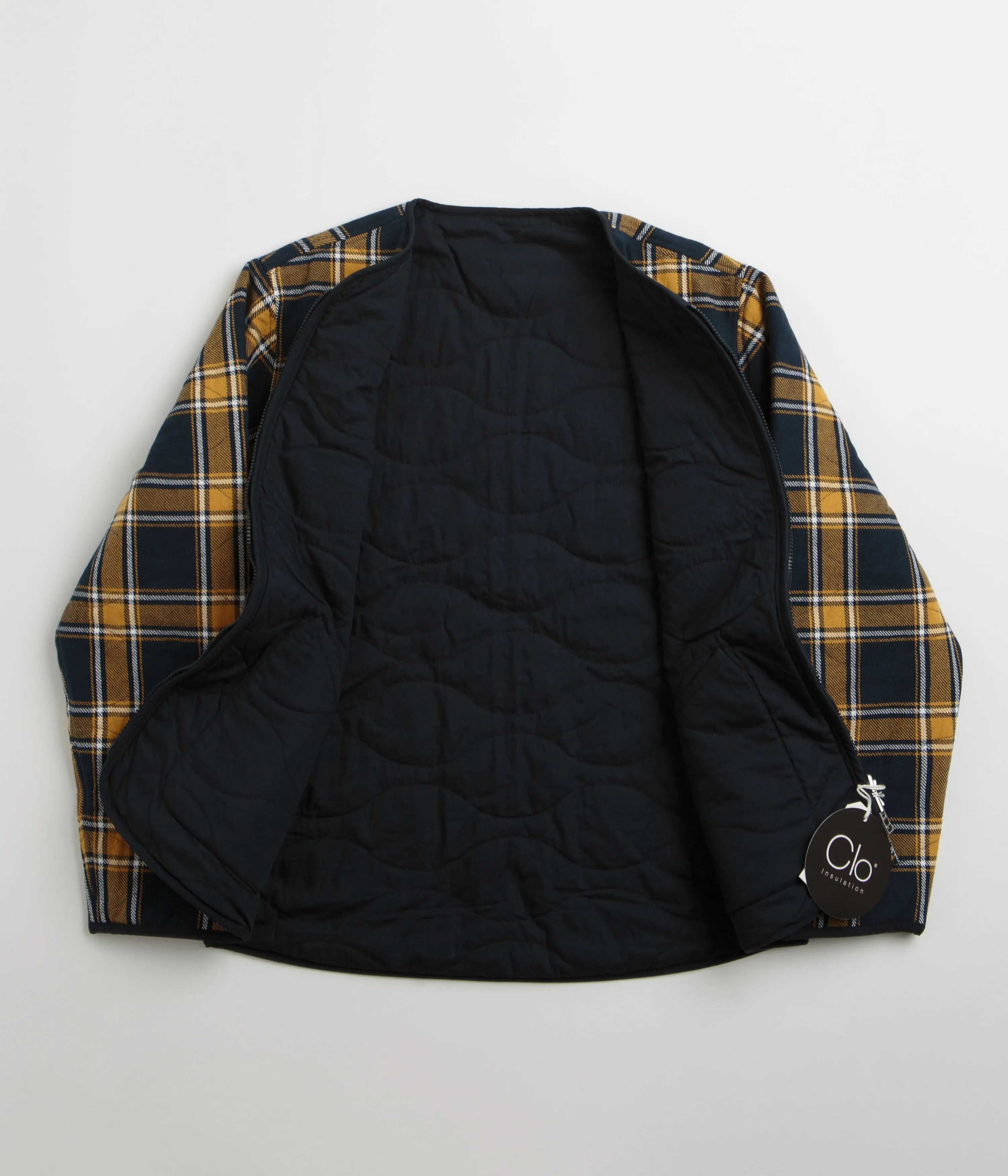 Universal Works Reversible Military Liner Jacket - Yellow / Navy