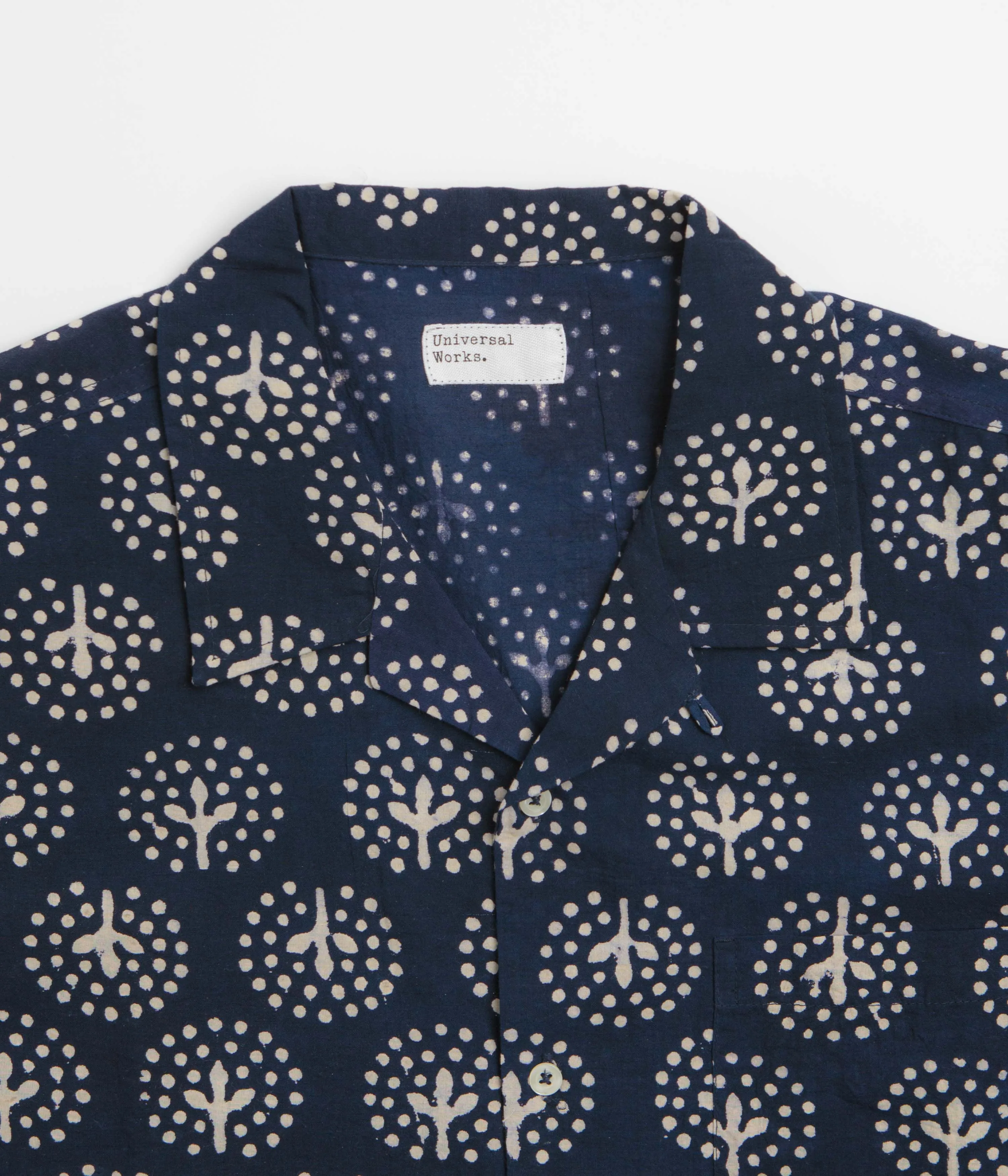 Universal Works Road Shirt - Navy / Magic Circle