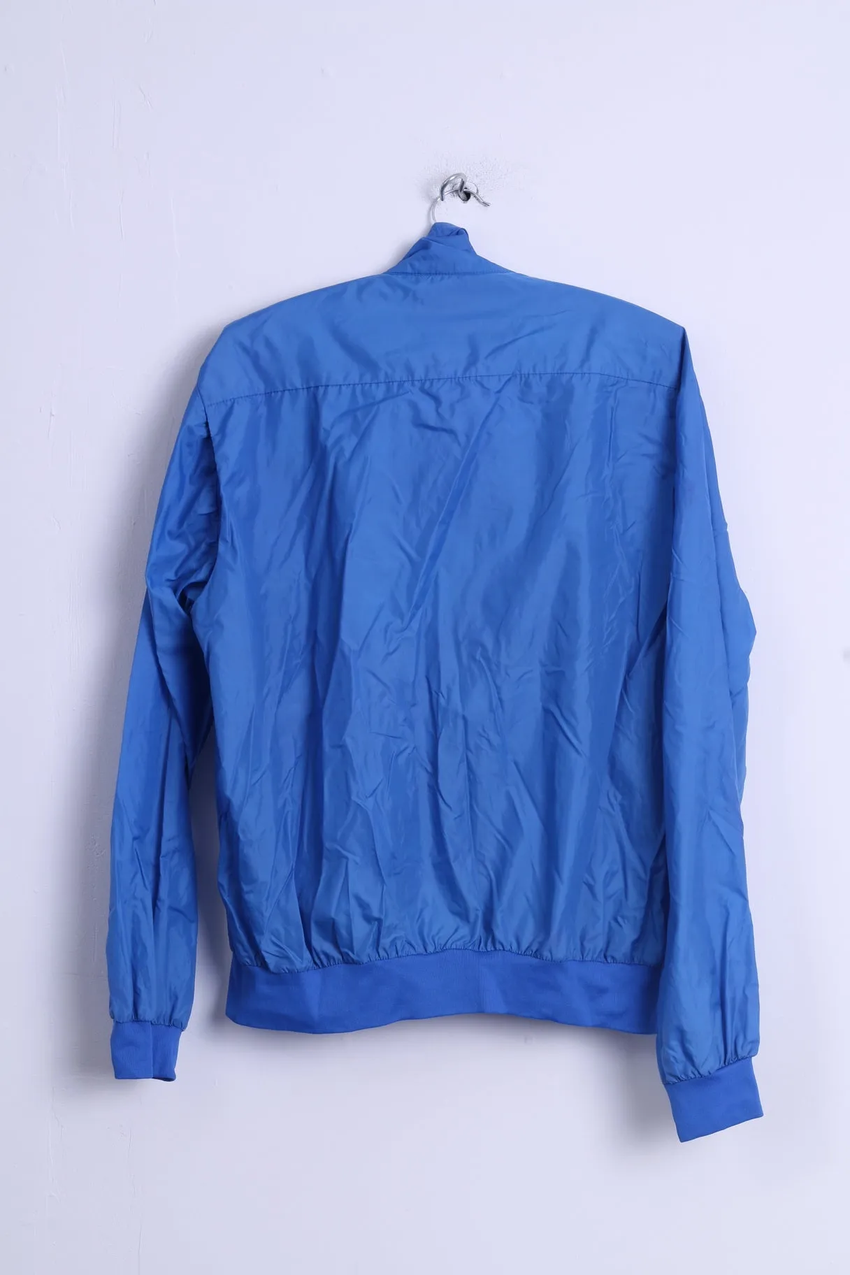 Unkown Mens M Jacket Blue Lightweight Zip Up Baseball Top