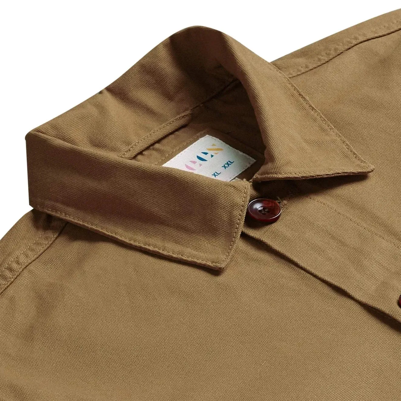 Uskees 3001 Buttoned Overshirt Khaki