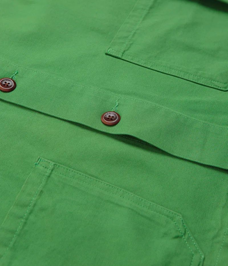 Uskees 3001 Buttoned Overshirt - Mint Green