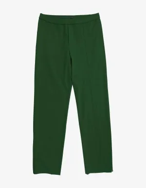 Valentino Green Side Stripe Trousers