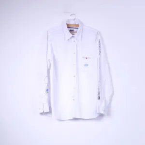 Van Santen & Van Santen Mens XL Casual Shirt White Long Sleeve Polo Moscow Top