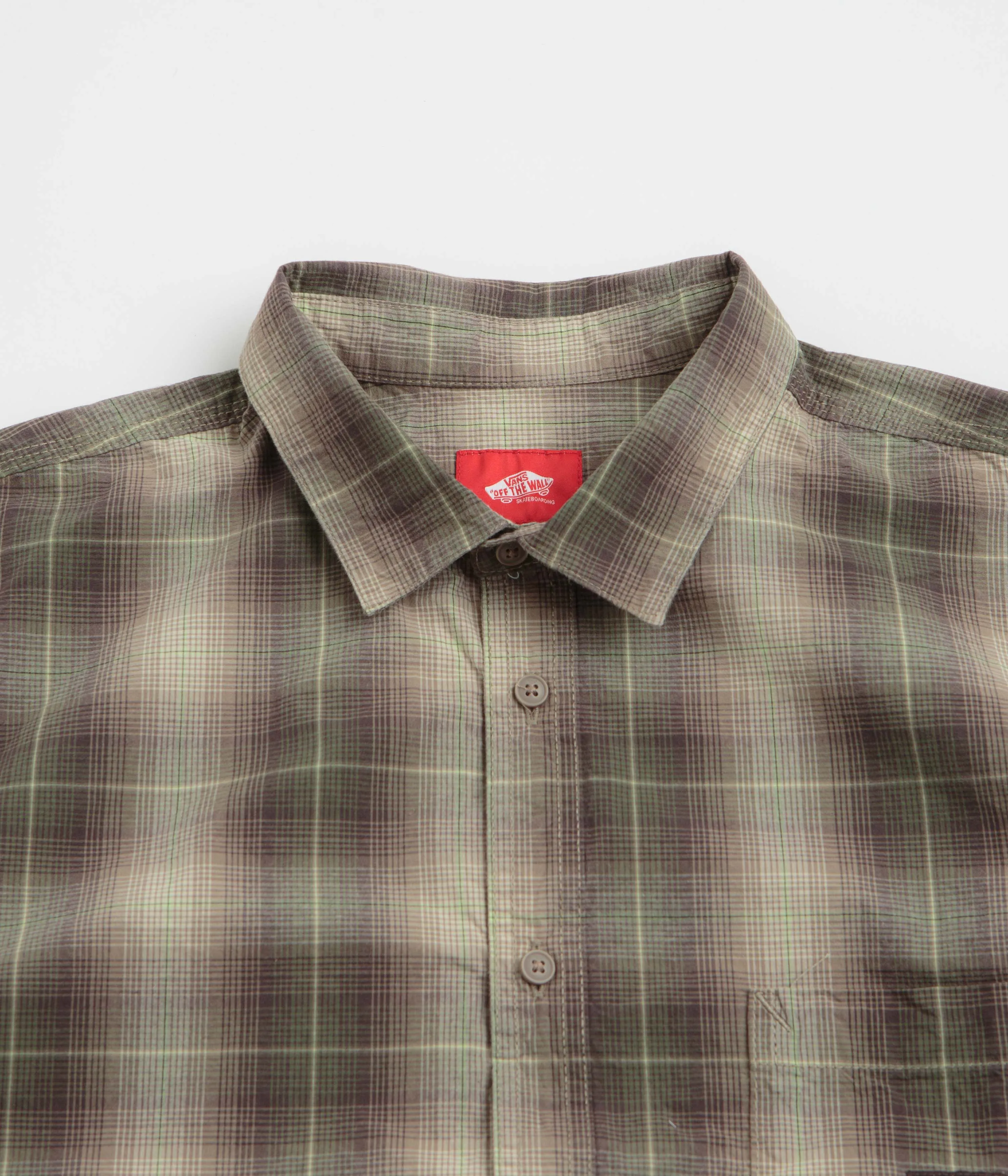 Vans Skate Plaid Short Sleeve Shirt - Walnut