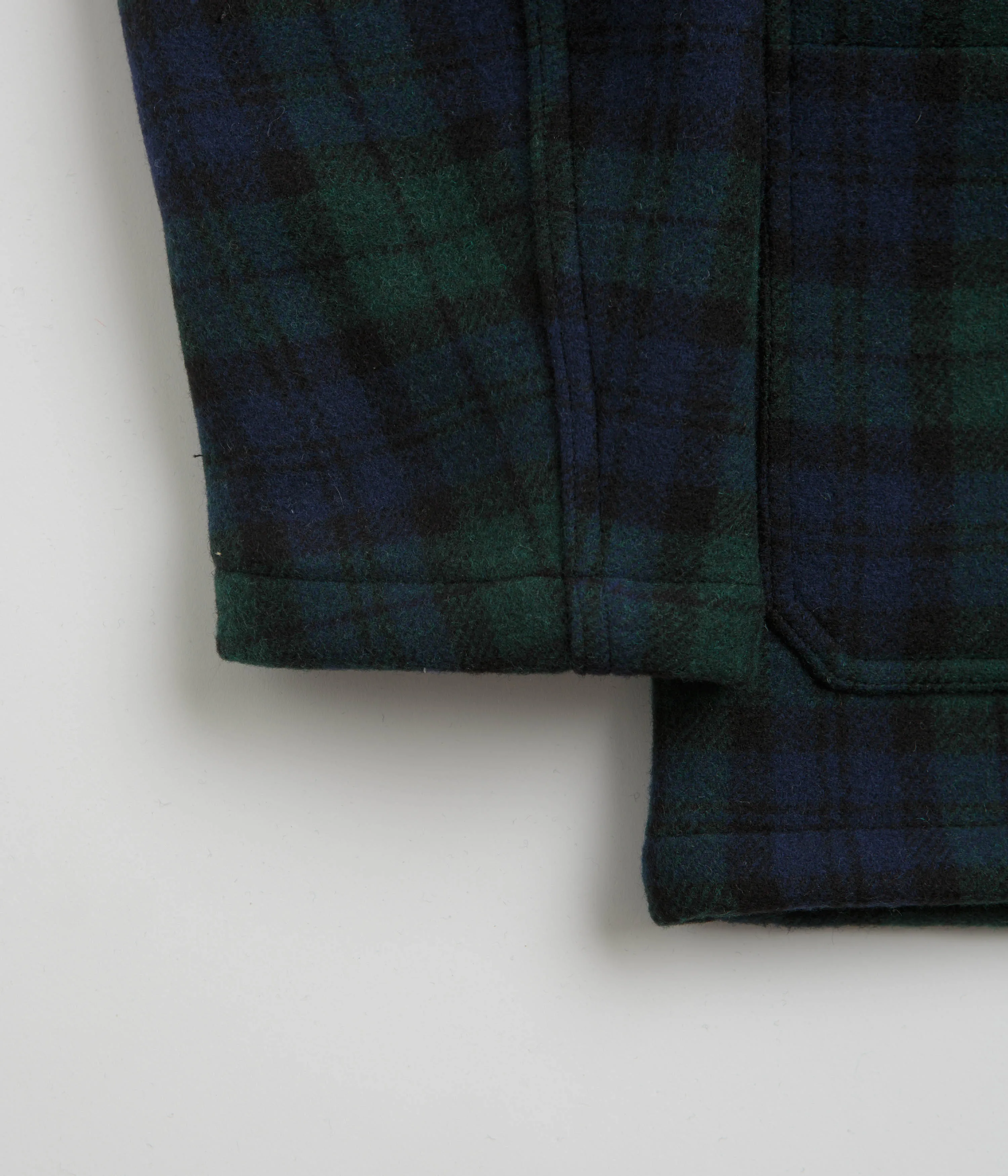 Vetra No.4 Melton Workwear Jacket - Blackwatch