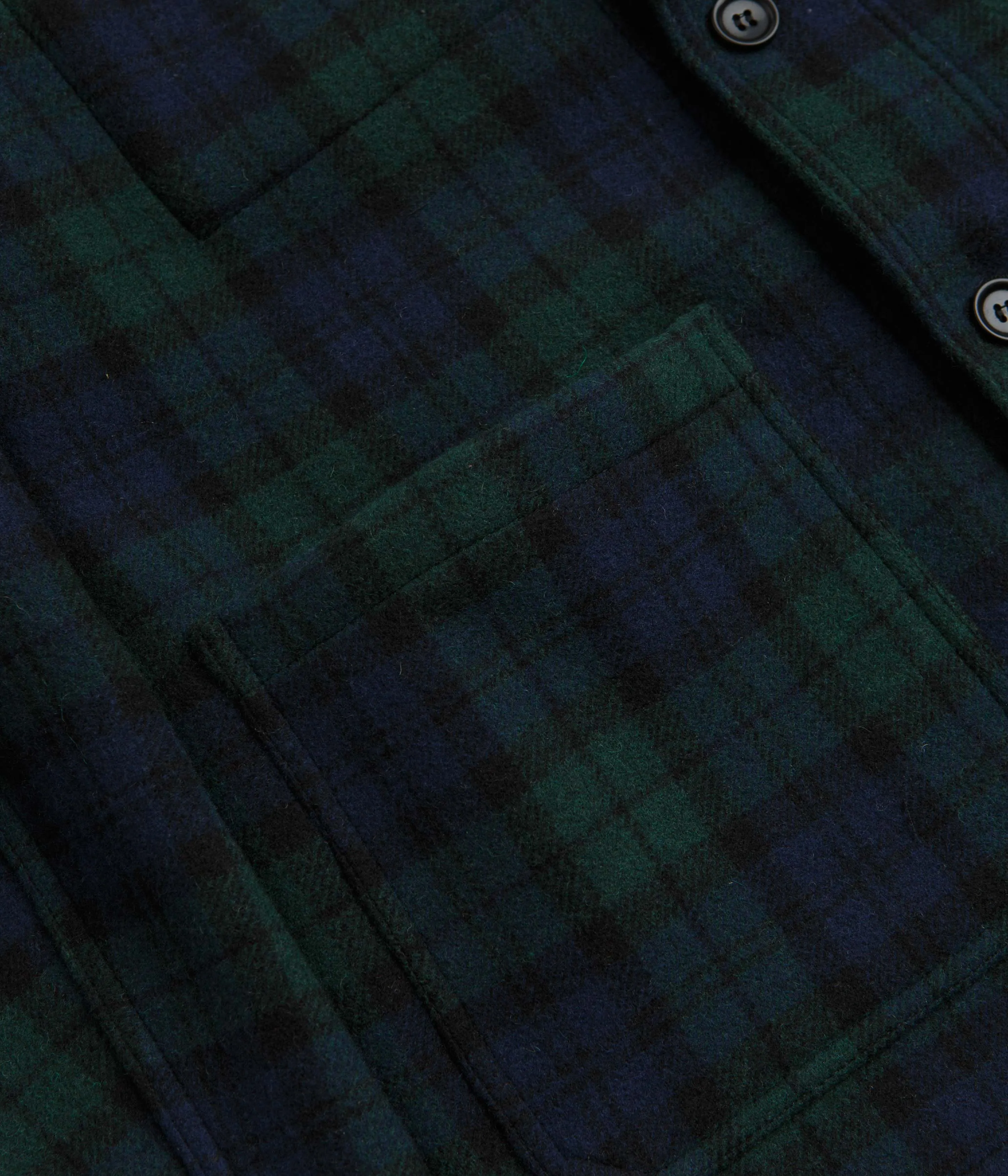 Vetra No.4 Melton Workwear Jacket - Blackwatch