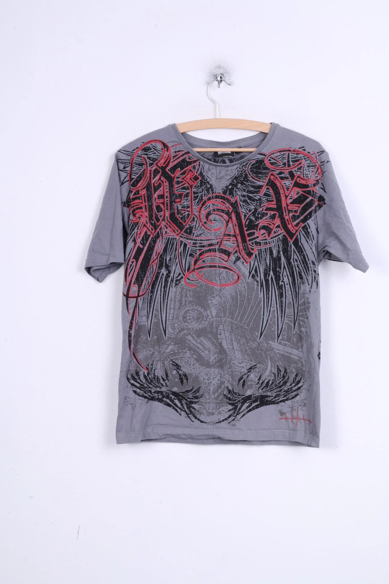 Wax Action Mens M Shirt Grey Cotton