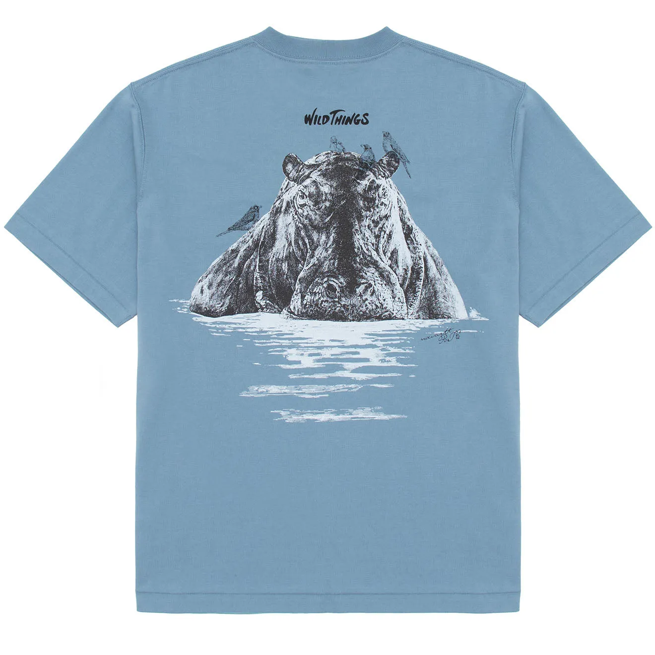 Wild Things Wild Animal T-Shirt One Smoky Blue