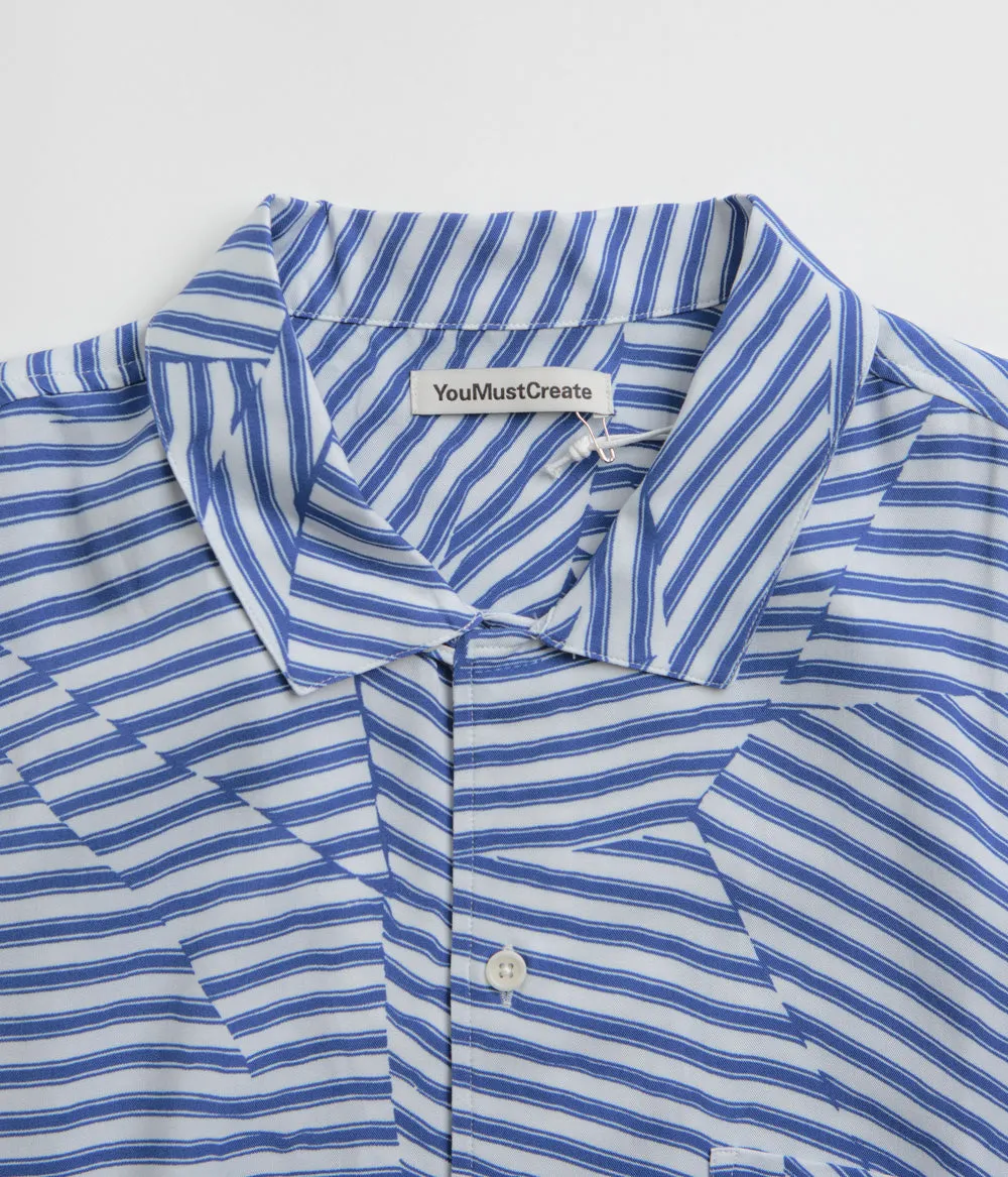 YMC Malick Shirt - Blue / White