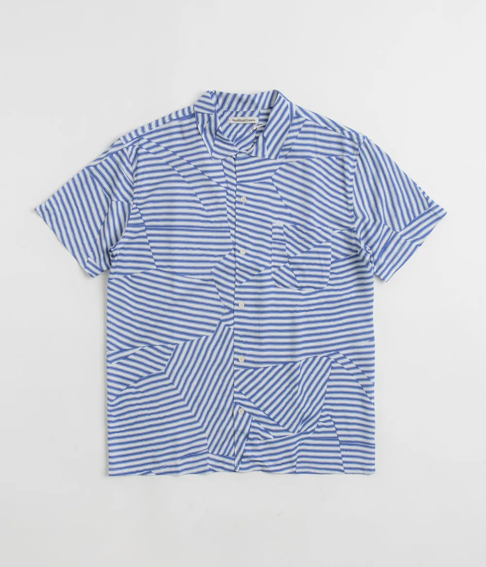 YMC Malick Shirt - Blue / White